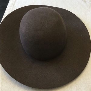 Betmar New a York Floppy Large Brim Brown Hat
